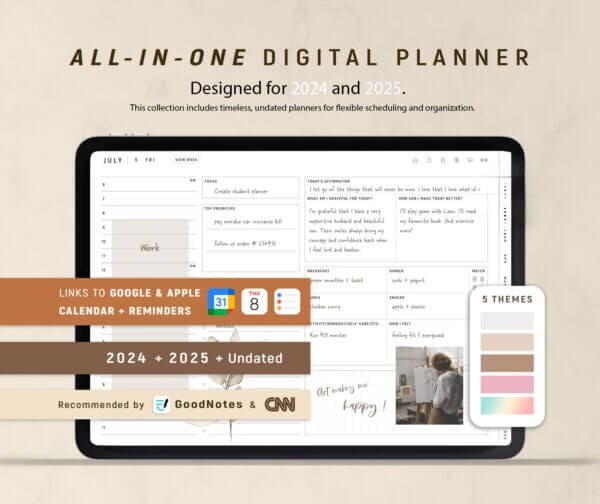 all in one digital planner